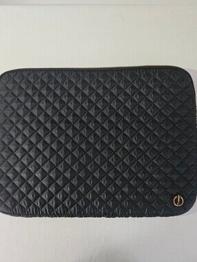 🎁💲EUC Laptop Tablet Quilted Case 13"-15" - Black & Rose Gold
